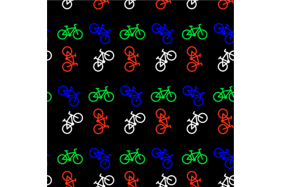 Bicycle seamless pattern