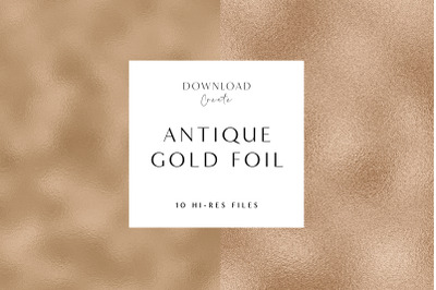 10 Antique Gold Foil Texture Digital Papers