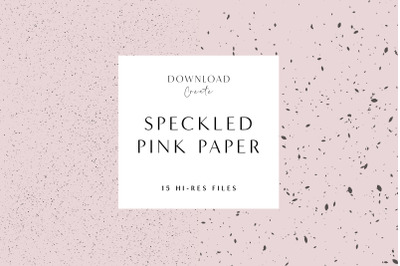 15 Baby Pink Speckled Digital Paper Textures