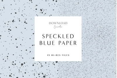 15 Baby Blue Speckled Digital Paper Textures