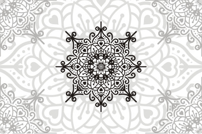 Flower Mandala. Vintage decorative elements. Oriental pattern, vector
