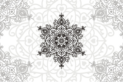 Flower Mandala. Vintage decorative elements. Oriental pattern, vector