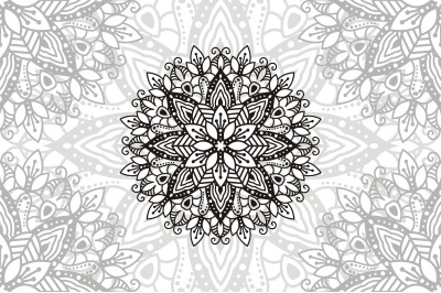 Flower Mandala. Vintage decorative elements. Oriental pattern, vector