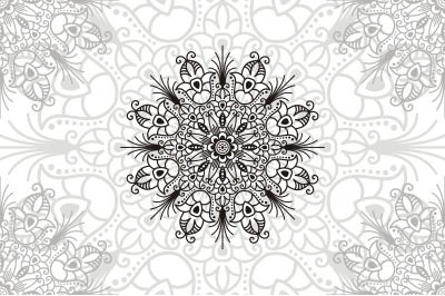 Flower Mandala. Vintage decorative elements. Oriental pattern, vector
