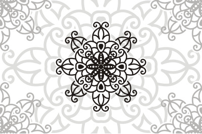Flower Mandala. Vintage decorative elements. Oriental pattern, vector