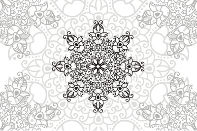 Flower Mandala. Vintage decorative elements. Oriental pattern, vector