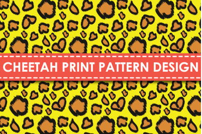 Cheetah print pattern design