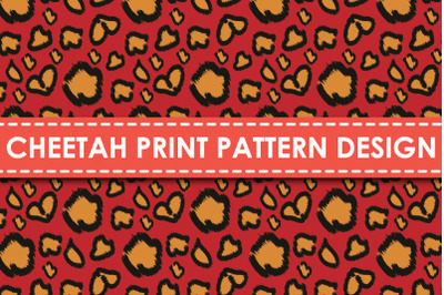 Cheetah print pattern design