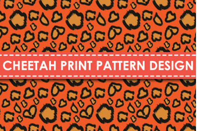 Cheetah print pattern design