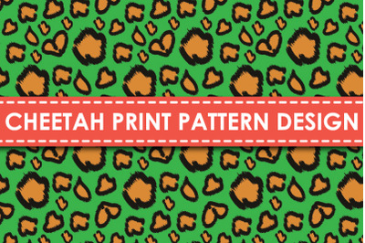 Cheetah print pattern design