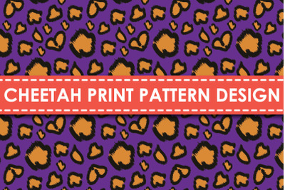 Cheetah print pattern design