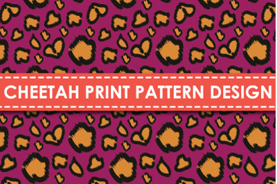 Cheetah print pattern design