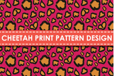 Cheetah print pattern design