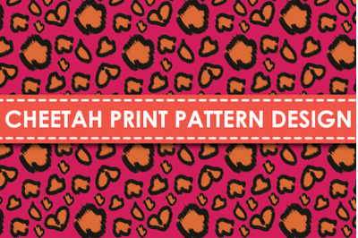 Cheetah print pattern design