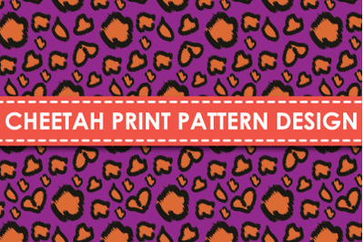 Cheetah print pattern design