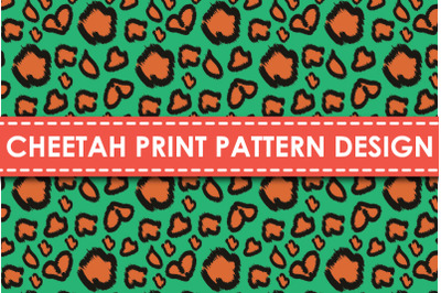 Cheetah print pattern design