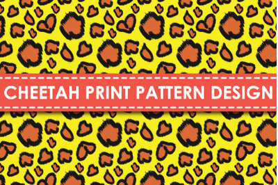 Cheetah print pattern design