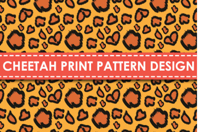 Cheetah print pattern design