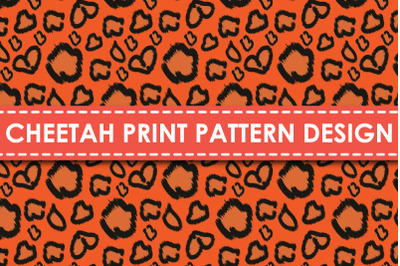 Cheetah print pattern design