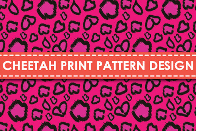 Cheetah print pattern design