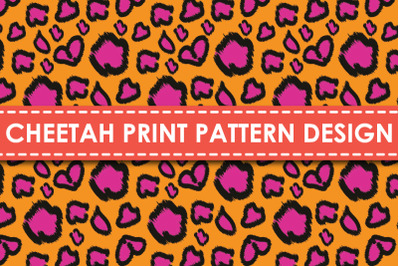 Cheetah print pattern design