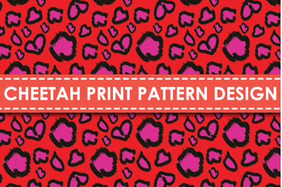 Cheetah print pattern design