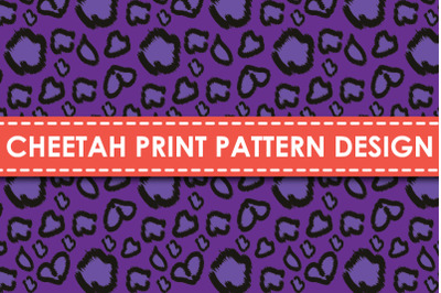 Cheetah print pattern design