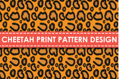 Cheetah print pattern design