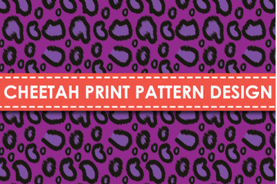 Cheetah print pattern design