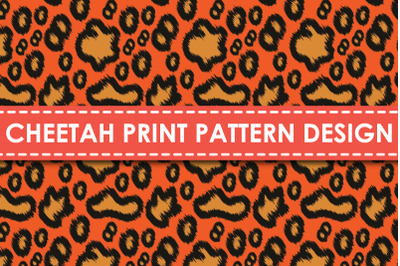 Cheetah print pattern design