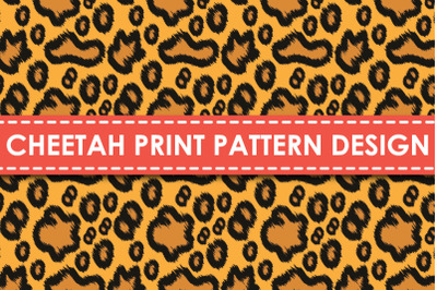 Cheetah print pattern design