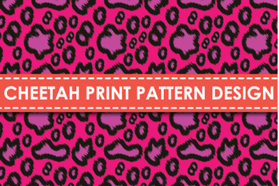 Cheetah print pattern design