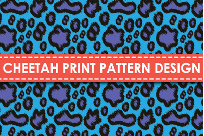 Cheetah print pattern design