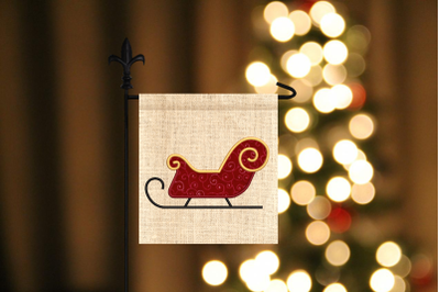 Santa&#039;s Sleigh | Applique Embroidery