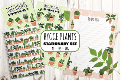 Hygge Plants Stationary Set