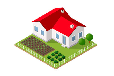 House in isometric view