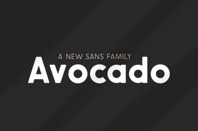 Avocado Sans Font Family (Modern Fonts, Thick Fonts, Rounded Fonts)