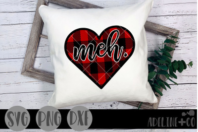 Meh heart, SVG, PNG, DXF, Valentine&#039;s Day