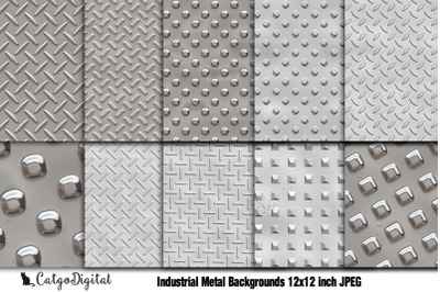 Industrial Metal Background Papers Digital Scrapbooking Papers