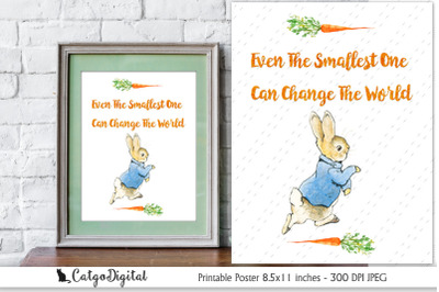 Peter Rabbit Quote Digital Poster Beatrix Potter