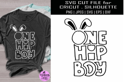 One hip boy svg, easter boy shirt svg