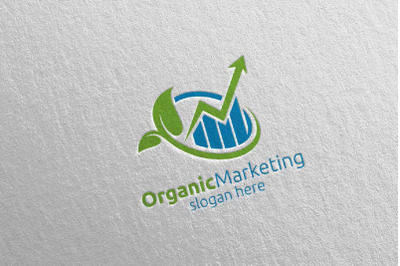 Organic Marketing Financial Advisor Logo Design Template Icon 8