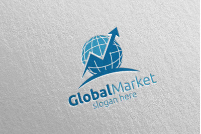 Global Marketing Financial Advisor Logo Design Template 10