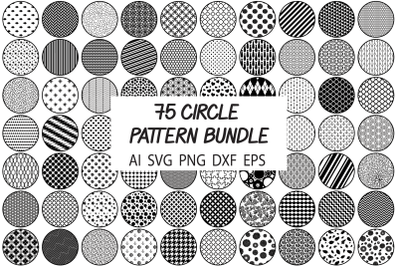 75 Circle Patterns SVG Bundle, Background Pattern SVG Cut Files