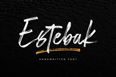 Estebak Brush Font