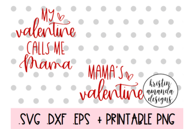 Mama&#039;s Valentine Valentine&#039;s Day Bundle SVG DXF EPS PNG Cut File  Cric