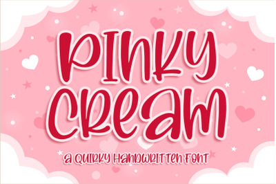Pinky Cream - a Quirky Font