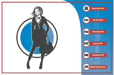 Career woman design illustration