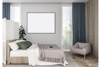 Interior scene - artwork background - frame mockup