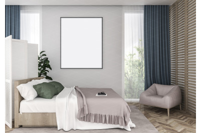 Interior scene - artwork background - frame mockup